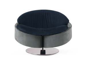 SHERLOCK_2.0 - Trestle-based leather armchair - Armchair by Gianfranco Ferré Home