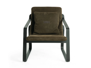 WALL STREET - Nabuk armchair with armrests - Armchair by Gianfranco Ferré Home