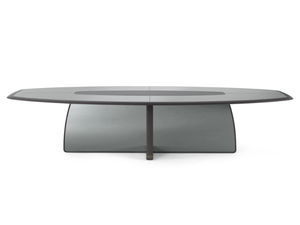 WYNWOOD - Rectangular wood and glass table - Table by Gianfranco Ferré Home
