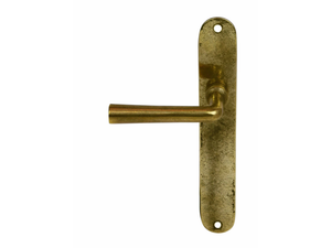 CONE - Brass door handle on back plate - Finishes accessories by GIARA ART DESIGN-BRONZE