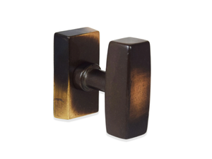 LANGHE - DK bronze window handle on rose - Finishes accessories by GIARA ART DESIGN-BRONZE