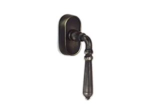 PERLA PICCOLA - Bronze window handle on rose - Finishes accessories by GIARA ART DESIGN-BRONZE