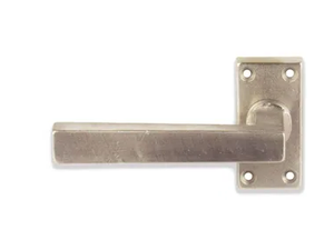 QUADRA - Bronze door handle on rose - Finishes accessories by GIARA ART DESIGN-BRONZE