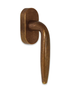 TALIA - DK bronze window handle on rose - Finishes accessories by GIARA ART DESIGN-BRONZE