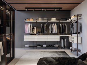 CA01 - Sectional corner wooden walk-in wardrobe - wardrobe by Giessegi