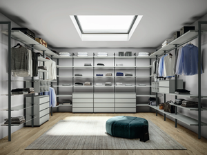 CA13 - Corner sectional wooden walk-in wardrobe - wardrobe by Giessegi