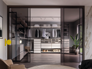 CA14 - Sectional corner wooden walk-in wardrobe - wardrobe by Giessegi