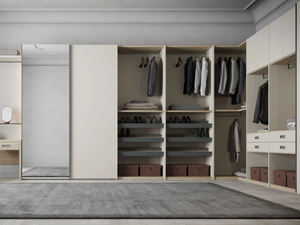 FOUR - Built-in corner wooden wardrobe with sliding doors - wardrobe by Giessegi