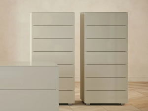 GLASS - Wooden chest of drawers - drawer by Giessegi