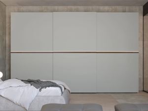 NEW SLIDE - Built-in wooden wardrobe with sliding doors - wardrobe by Giessegi