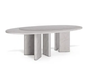 PENINSULA - Oval Carrara marble table - Table by Ginger & Jagger