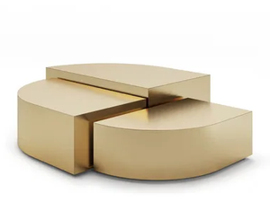 STRATA - Brass coffee table - Coffee table by Ginger & Jagger