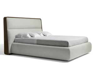 FRAME - Double bed with upholstered headboard - Bed frame by Giorgetti