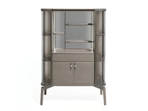 SHIBUSA - Wood and glass display cabinet - Cabinet by Giorgetti