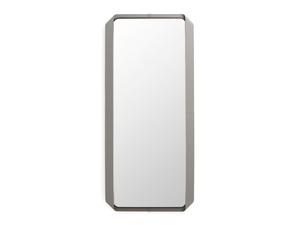 SHIRLEY - Rectangular framed wall-mounted leather mirror - Accessories by Giorgetti