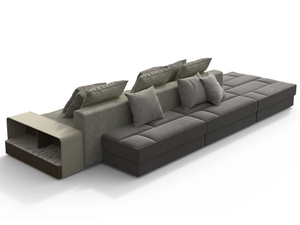 SKYLINE - Sectional fabric sofa with integrated magazine rack - Sofa by Giorgetti