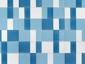 COMPOSIZIONE TURCHESE - Handmade ceramic wall tiles - Wall tile-stone-brick by Giovanni De Maio