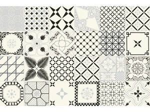 MACRAMÈ NERO - Handmade ceramic wall tiles - Wall tile-stone-brick by Giovanni De Maio
