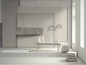 SHELTER - Concrete effect wallpaper - Wallpaper by GLAMORA