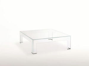 ATLANTIS - Low square crystal coffee table - Coffee table by Glas Italia