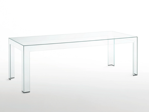 ATLANTIS - Rectangular crystal table - Table by Glas Italia