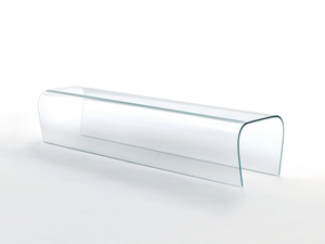 BENT GLASS BENCH - Crystal bench - Bench by Glas Italia