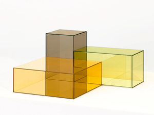 DONALD - Low crystal coffee table - Coffee table by Glas Italia