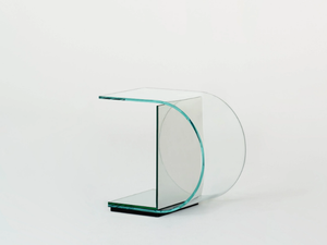 OLLIE - Low crystal coffee table - Coffee table by Glas Italia