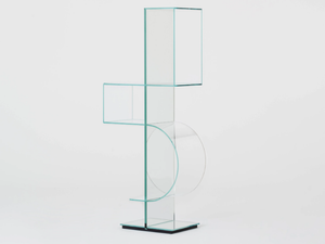 OLLIE - Open crystal bookcase - Cabinet by Glas Italia