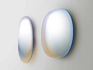 SHIMMER - Oval wall-mounted mirror - Accessories by Glas Italia