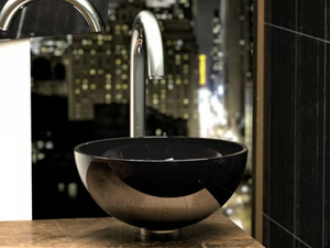 CHELO - Countertop round crystal washbasin - Washbasin by Glass Design
