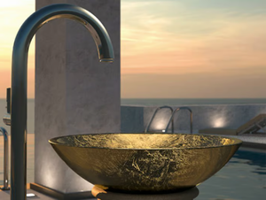 CIRCUS 50 - Countertop round washbasin - Washbasin by Glass Design