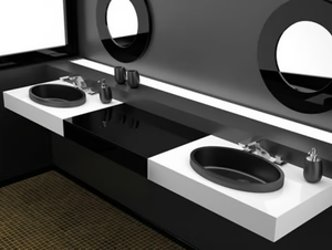 ELLISSE FL LARGE - Inset oval washbasin - Washbasin by Glass Design