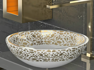 FLARE Ø 44 - Countertop round glass washbasin - Washbasin by Glass Design