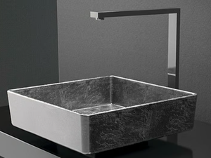 FOUR LUX - Countertop square washbasin - Washbasin by Glass Design