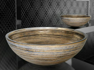 GRAFFITI Ø 40 - Countertop round glass washbasin - Washbasin by Glass Design
