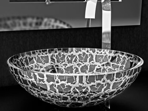 KALAHARI Ø 40 - Countertop round glass washbasin - Washbasin by Glass Design
