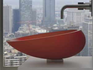 KOOL - Countertop oval Vetro Freddo® washbasin - Washbasin by Glass Design