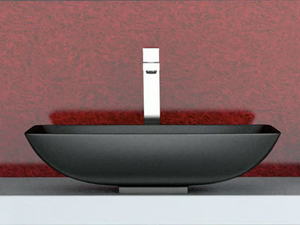 NET - Countertop oval washbasin - Washbasin by Glass Design