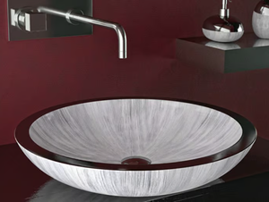 ROUND - Countertop round washbasin - Washbasin by Glass Design
