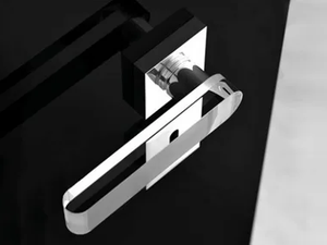 ROUND HOME TRANSPARENT/SANDBLASTED - Crystal door handle - Finishes accessories by Glass Design