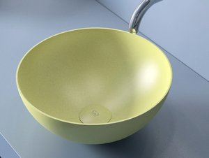 SLIDE - Countertop round Vetro Freddo® washbasin - Washbasin by Glass Design