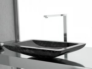 VOGUE - Countertop rectangular washbasin - Washbasin by Glass Design