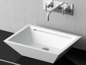YACHT - Countertop rectangular single washbasin - Washbasin by Glass Design