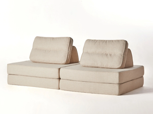 9-LAYER - Convertible 2 seater fabric sofa - Sofa by grado design