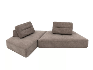 9-LAYER THICK - Modular curved fabric sofa - Sofa by grado design