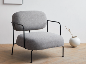 BEATLES - Upholstered fabric easy chair with armrests - Armchair by grado design