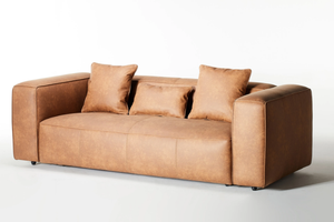 BUTTER - 3 seater leather sofa - Sofa by grado design