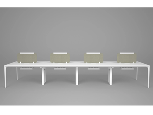 DADA - Multiple office desk with desk screens - Desk by grado design