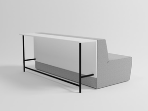MODO POD - 2 seater fabric sofa with writing board - Sofa by grado design